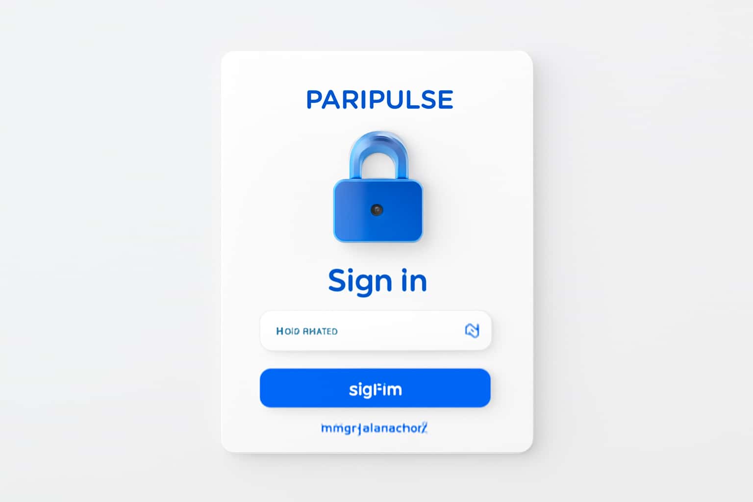 Paripulse Sign In & Dashboard Interface