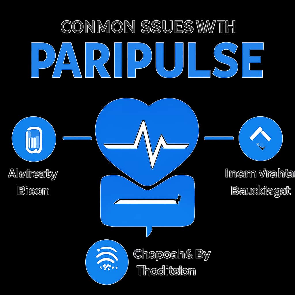 An educational illustration depicting common issues encountered while using Paripulse.