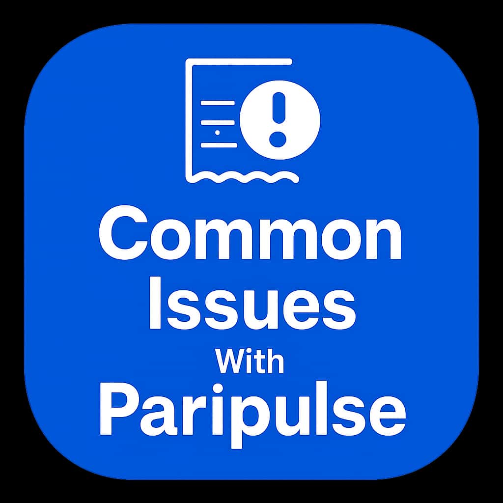 An icon representing help resources for Paripulse common issues.