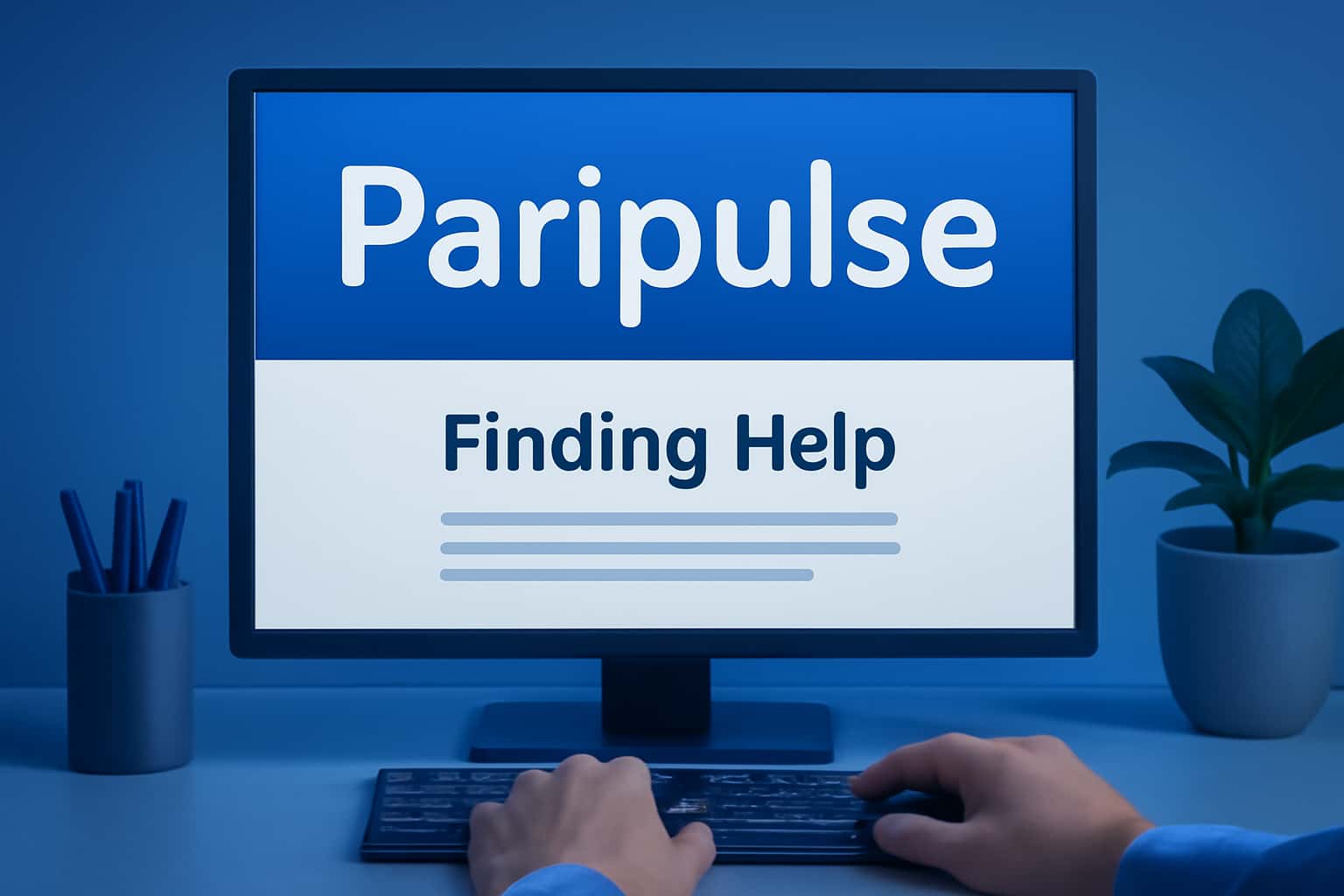 A serene representation of Paripulse help resources, highlighting support options.