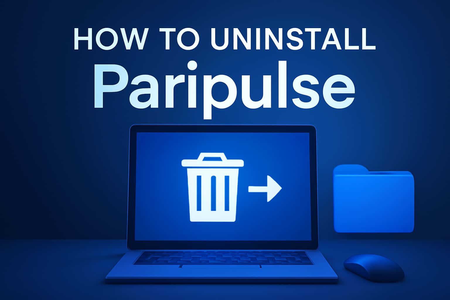 Informational scene illustrating the uninstallation process of Paripulse.