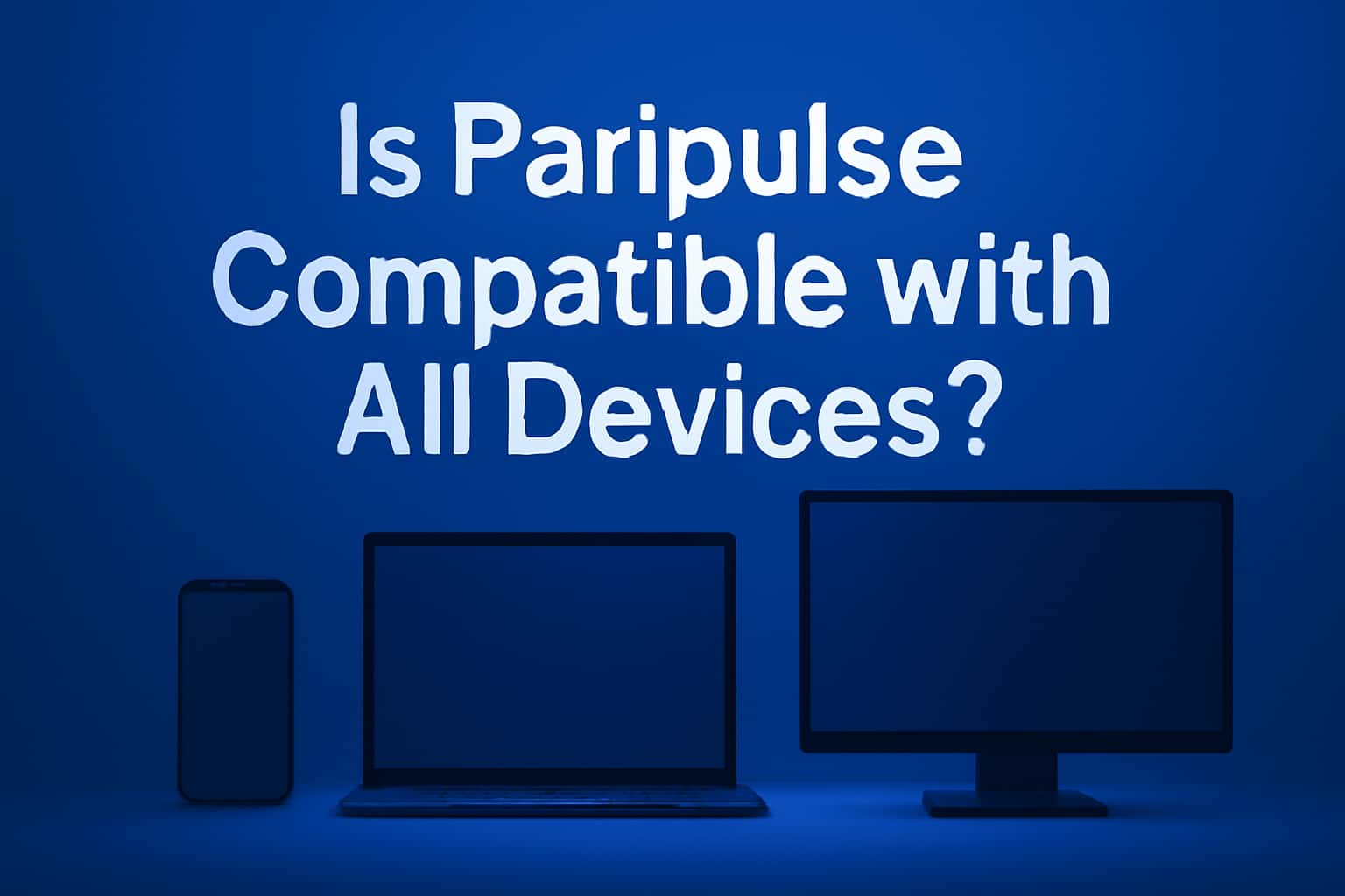 A visually appealing scene illustrating device compatibility for Paripulse, featuring the text 'Paripulse' prominently.