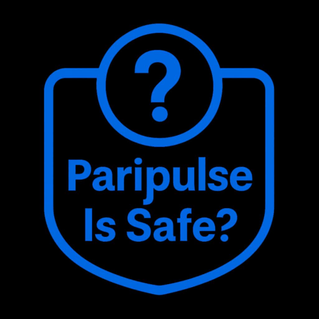 An icon symbolizing the safety of the Paripulse application.