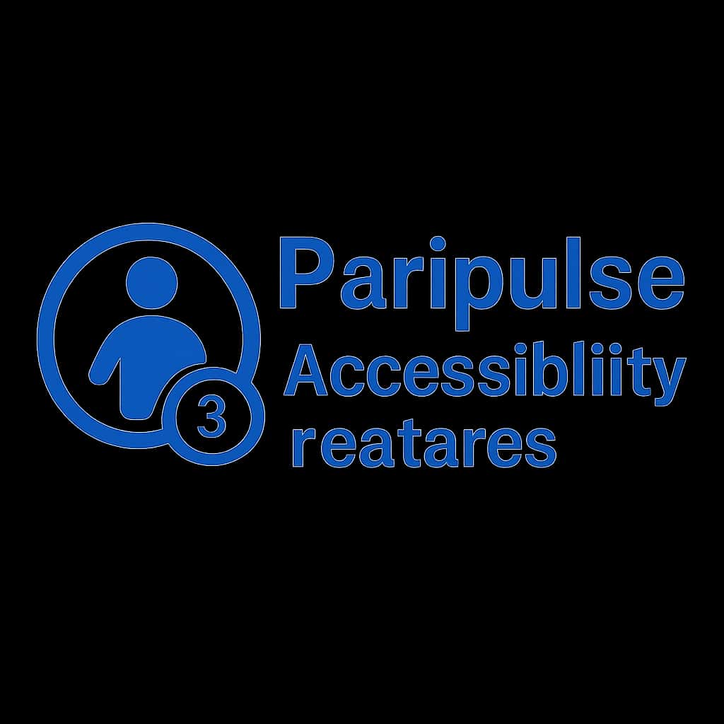 A professional icon representing the accessibility features of Paripulse.