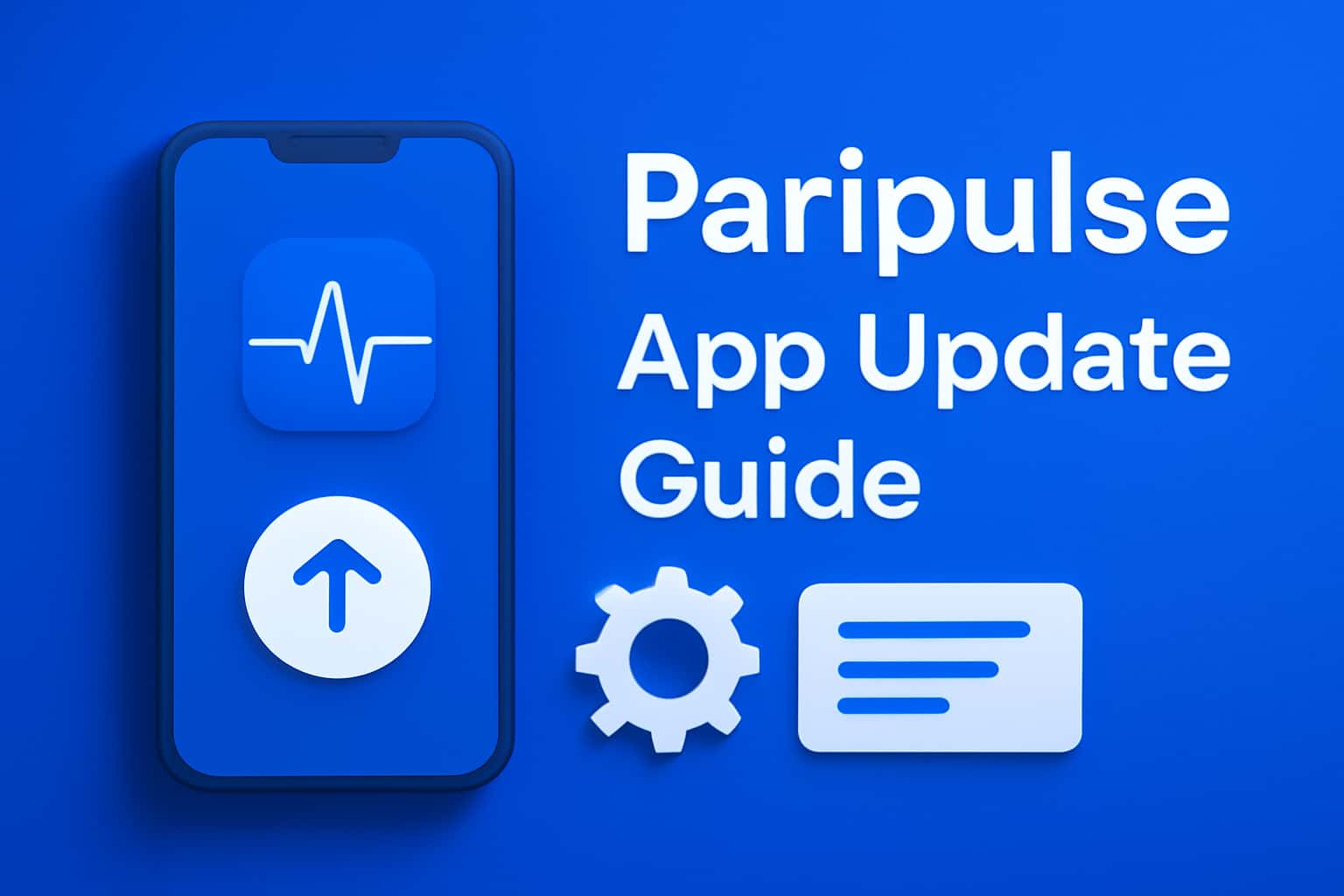 An informative scene representing the Paripulse App Update Guide with clear text.